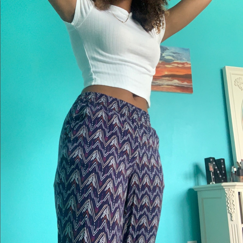 Multicolored Flowy Pants